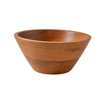 Wooden Bowl | Salad Bowl | Wood Salad Bowl | Wooden Mixing Bowl | Wooden Decorative Bowl | for Snacks, Fruits, Cereal & Soup (15.2 cm Diameter, 7.6 cm Height)