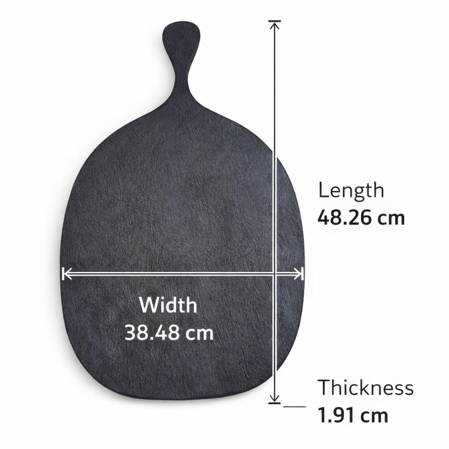 Large Natural Mango Wood Chopping Cutting Board for Kitchen Vegetables, Fruits & Cheese, BPA Free, Eco-Friendly, Anti-Microbial Durable and Easy to Clean (48.26 x 38.48 Cm)