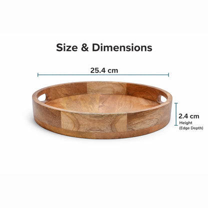 Wooden Serving Tray | Decorative Tray | Table Rustic Farmhouse Trays Centerpiece for Home Decore, Living Room, Kitchen Counter