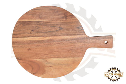 Wooden Chopping Board/Cutting Board/Serving Board, Platter for Vegetables, Fruits & Cheese | Natural Acacia Wood | (29.5L x 29.5W cm)