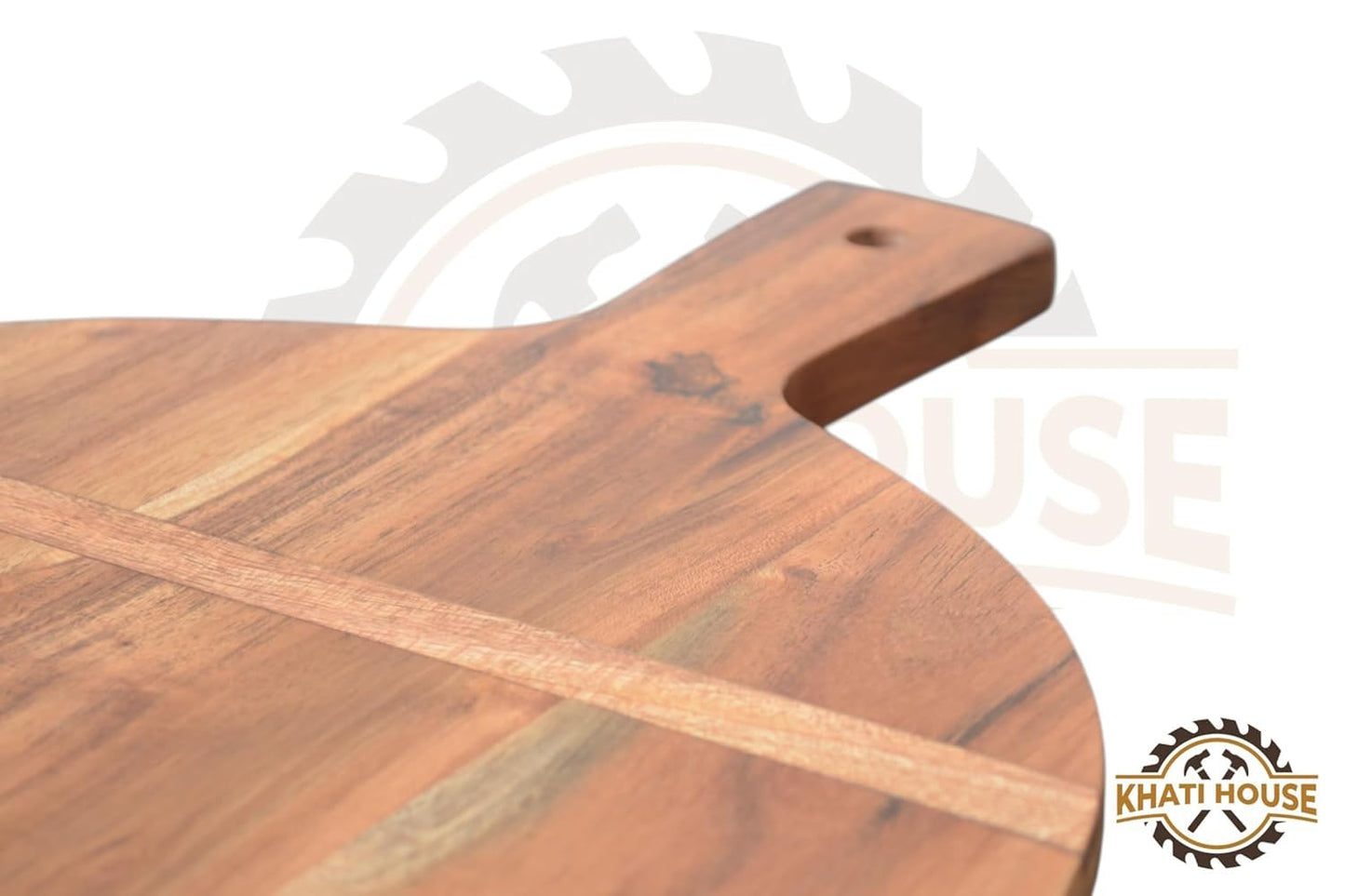 Wooden Chopping Board/Cutting Board/Serving Board, Platter for Vegetables, Fruits & Cheese | Natural Acacia Wood | (29.5L x 29.5W cm)