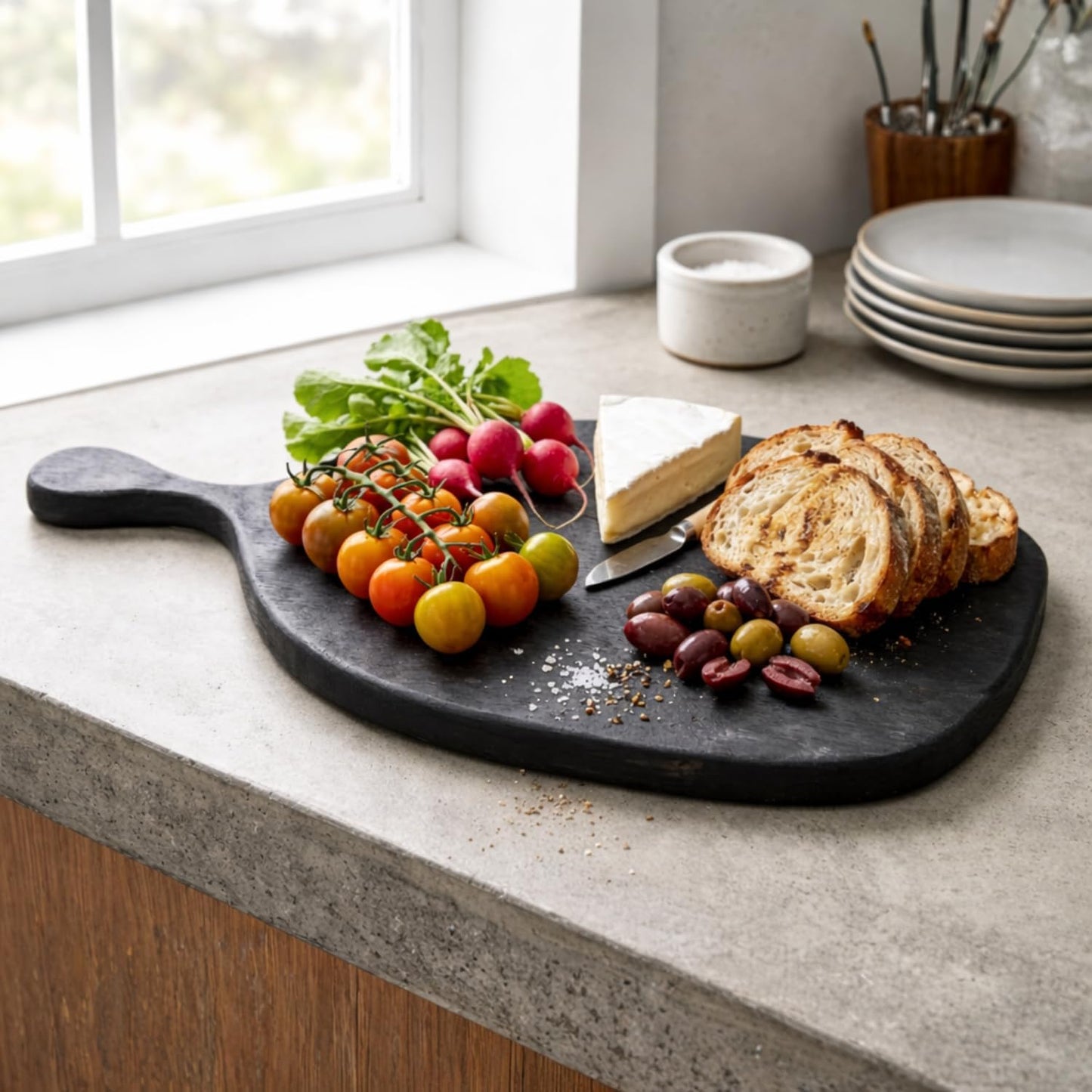 Large Natural Mango Wood Chopping Cutting Board for Kitchen Vegetables, Fruits & Cheese, BPA Free, Eco-Friendly, Anti-Microbial Durable and Easy to Clean (48.26 x 38.48 Cm)
