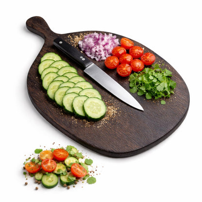 Large Natural Mango Wood Chopping Cutting Board for Kitchen Vegetables, Fruits & Cheese, BPA Free, Eco-Friendly, Anti-Microbial Durable and Easy to Clean (48.26 x 38.48 Cm)