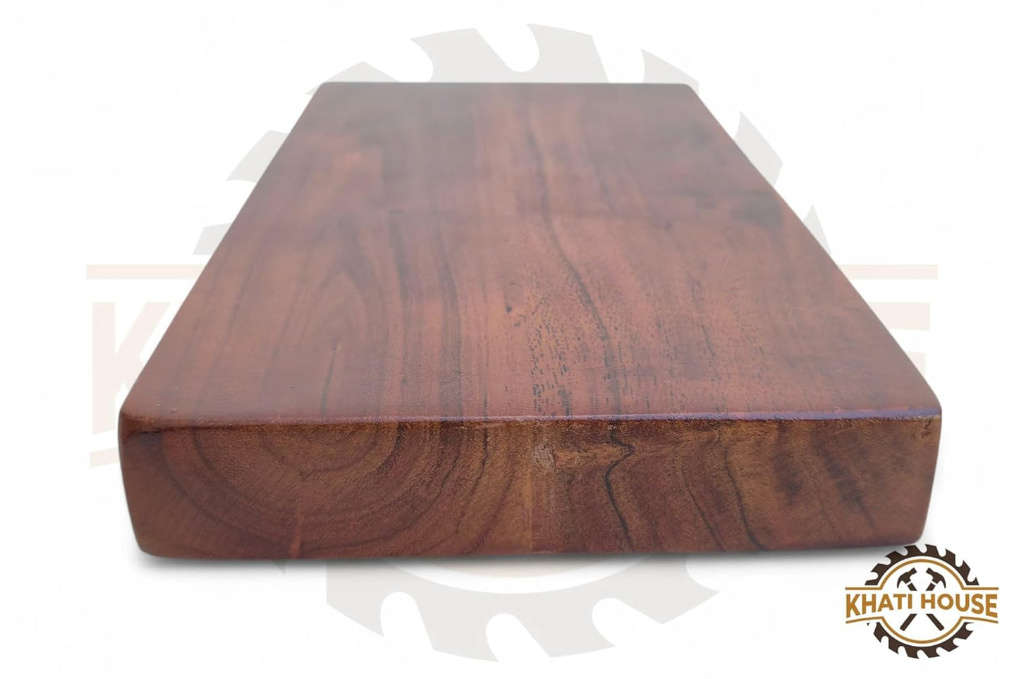 Wooden Dry Fruit Tray | Acacia Wood 2 Section Snack Serving Tray | Nuts, Namkeen, Dips & Appetizer Platter | Small Wooden Serving Plate 22.86 x 12.7 cm